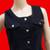 Vtg Scarlett 100% Cotton Black Denim Fit & Flare Button Front Dress 2 thumbnail