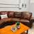 GENUINE TOP-GRAIN CURVED LEATHER SECTIONAL SOFA(DELIVERY AVAILABLE) 9 thumbnail