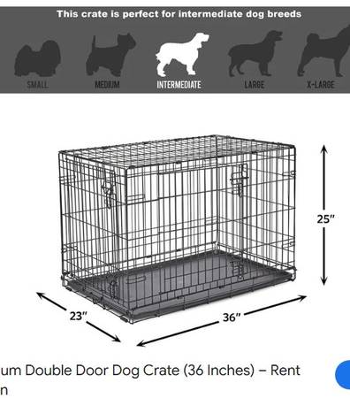 Jaula para perro de 36 pulgadas con doble puerta / jaula para perro - $35 (Vienna)63471431977731124