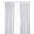 IKEA New white semi sheer curtains- 4 panels 1 thumbnail