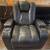 High End Black Leather Recliner with cupholders and storage 5 thumbnail