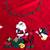 42" Bucilla handmade red Santa felt  applque round tree skirt 1 thumbnail