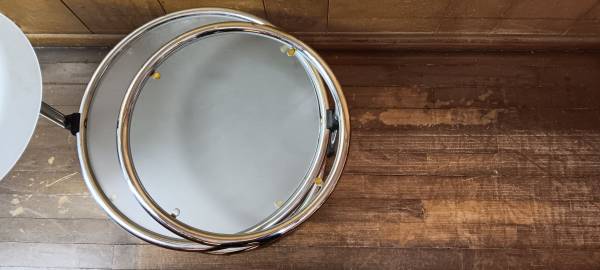 VINTAGE Milo Baughman Style Tubular Chrome Swivel Coffee Table MCM - $275 (Birmingham)63471122096515124