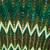 Vintage Green Chevron Crocheted Blanket with Fringe 3 thumbnail
