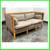 Danish Style Apartment Sofa With Cherry Wood Tone Frame 3 thumbnail