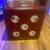 Red Dice Shape Side Accent Table - 19 “ Square Distressed 2 thumbnail
