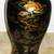 ELEGANT ASIAN FLOOR VASE - LARGE W/ Rich Black Lacquer/ Gold Embossed 5 thumbnail
