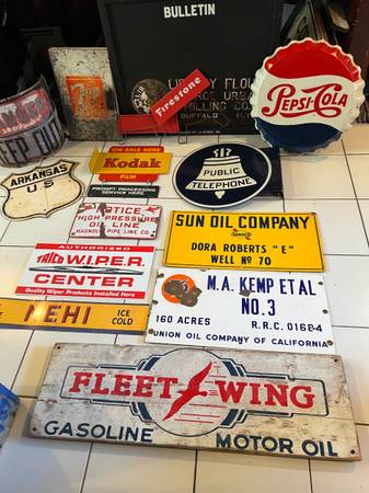 Kodak sign gas oil pump soda signs 1