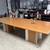 Krug 10 Ft Boat Shaped Table W/ (2) Power Modules. Oak On Rift Wood 5 thumbnail