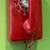 Mid-century 1958 Red Western Electric wall rotary telephone 1 thumbnail