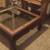 Very nice wood and beveled glass coffee table 3 thumbnail