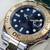18k Gold Rolex Yacht-Master 40 Blue Dial Red Print Engraved Bezel 16 thumbnail