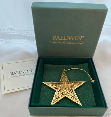 Vintage Baldwin Elegant Star ornament 1