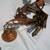 2 Art Deco Circa 1930s  5 Light Slip Shade Chandeliers All Orig. 10 thumbnail