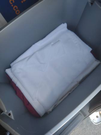 White table drape for 6 ft tables 1