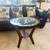 Modern Glass Top Round Side Table 9 thumbnail