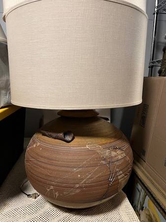 Gorgeous Vintage Clay Pottery Lamps 1