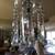 Antique Crystal Lamp -Tall, Huge Prisms, Nice Color, Hollywood Regency 5 thumbnail