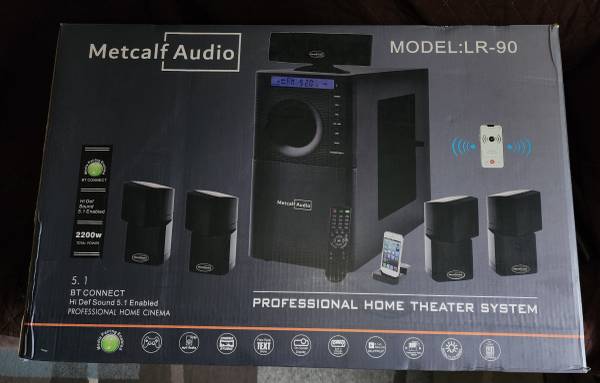 Metcalf Audio Professional Home Theater System NIB 1