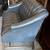 Chesterfield Wingback Loveseat Upholstered, Faux Leather, Charcoal Grey 1 thumbnail
