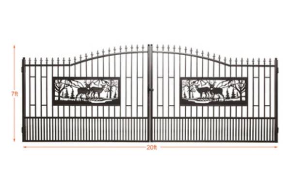 Wrought Iron Driveway Gate 1