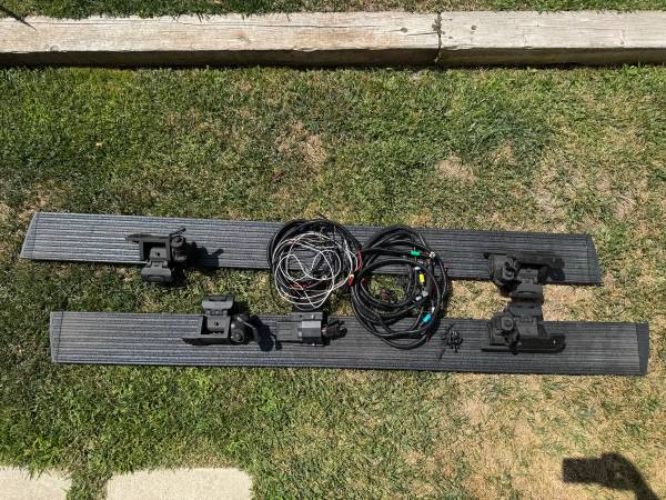 Go Rhino E1 Electric Running Folding Boards For 2024 2025 Toyota Tacoma Short Be 1
