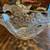Vintage Cut Glass Serving Bowl Star Pattern 2 thumbnail
