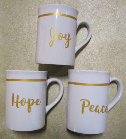 Wanted to Buy "Believe" mugs to complete the set I have pictured 1