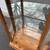Cabinet Large Tall Lighted Oak Corner Etched Glass Display Case 5 thumbnail