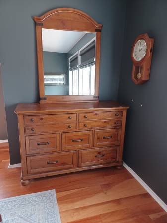 Mirrored Dresser + NiteTables 1