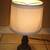 Small Polished Brass Finish Desk Lamp With Shade 1 thumbnail