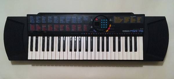 Vintage Yamaha PSR-76 Electronic Keyboard - $60 (Madison)63471317759233120
