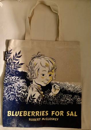 Blueberries for Sal Canvas Tote Bag- New! 1