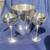 Silver Plate Ice Bucket; Water Pitcher; Wine Goblets; 4 thumbnail