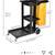 Multifunctional Utility Cart Service Storage Trolley Large Janitor 6 thumbnail
