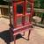 Antique Wooden Curio Display Cabinet 1 thumbnail
