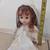angel doll girl red head ginger 7" tree topper christmas holiday toy e 3 thumbnail