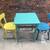 Colorful Solid Table and Chairs - DELIVERY AVAILABLE 7 thumbnail