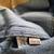 Original Vintage 1970's flared Studded Jeans 8 thumbnail