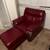 Leather reclining chair with ottoman 1 thumbnail