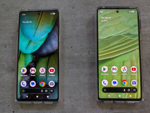 (2x) Unlocked Google Pixel 7 - 8GB/128GB, Dual 5G SIM, Android 16 1