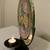 Joan Baker Handpainted Stained Glass Votive Candle floral / flowers 4 thumbnail
