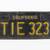 "TIE" 1960's California License Plate. Collectors Fetish Area Code 323 1 thumbnail