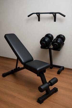 💪 Professional Gym Set – Dumbbells + Bench – Only $300 1