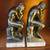 Rodin, The thinker,  bookshelf book ends (pair) bronze metal onyx base 3 thumbnail