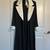Gorgeous LIZ CLAIBORNE Black Dress White Trim Size 12 NEW w/ Tags! 4 thumbnail