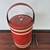 1970s Georges Briard Red Faux Leather Tall Ice Bucket Champagne Cooler 10 thumbnail