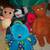 BIG FROG TOY BOX  and 28 Plush STUFFED ANIMALS Bundle Lot Child Toys 7 thumbnail