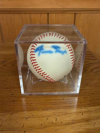 Willie Mays autographed baseball 1