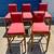 5 Italian Wooden Frame Upholstered Bar Stools "PLS READ AD" 2 thumbnail